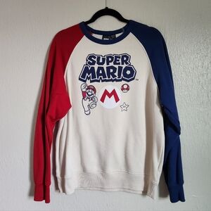 Super Mario Red and Blue Men's Sweater